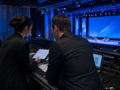 Corporate event production planning for a conference in Sydney